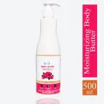 SBS Rose Body Lotion - Moisturizing, Skin Soothing & Hydrating With Rose Extract, Non-Sticky - 500ml