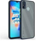 AmericHome Tecno Spark 6 Go, Model KE5K Blue Plastic, Rubber, Polycarbonate Shock Proof Mobile Back Cover