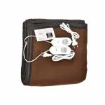 WARMTH WEB Electric Blanket Double Bed (2 Years Warranty, Polar Fleece, Brown, 60x60 inches)