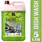 BLISS & BLUSH Dishwash Liquid 5 Liter Green Fast Cleansing & Antimicrobial action for utensils Dish Cleaning Dish Cleaning Gel