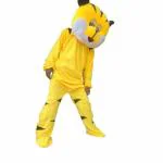 Global Halloween Mascot Tiger Costume for Prank and Funny Movement | Costume | Prank Dress | Funny Dress | Yellow Color