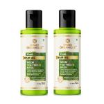 Khadi Organique Neem Tea Tree & Basil Hair Oil Parabens & Mineral Oil Free (Pack of 2) 420 ml