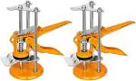 KHETOOL Tile Lifting Adjuster Positioner Leveler | Tile Height Adjuster Labor-Saving Clamping Tool Wall Leveling System Tool | Tiling Elevating Construction Tool for Wall Ceramic Tile (2 Pcs, Multicolor)