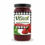 VIStevia Sugar Free Strawberry Jam (400 gm) - Diabetic Friendly, Stevia Sweetened