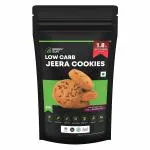 Green Sun Low Carb Jeera Cookies|Pack of 1 | 0.6 g Net Carb Per Biscuit | Keto Friendly| Sugar Free | Natural Sweetener Stevia |Healthy | High Fiber | Super Foods | Crispy