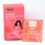 Sanatan Organic Blue Butterfly Green Tea I Radiance Tea I India’s 1st cotton tea bags I 20pcs (40 cups) 40 days pack I Promotes skin glow I Anti acne I Hair shine I Certified organic I Plastic free