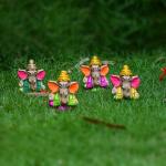 pujaNpujari Clay made Eco Friendly Multicolor Ganesh Idols for Ganesh Chaturthi (Set of 4, Small size)