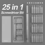 ARDAKI 24Pcs Gowdniver Set Tool Kit with Magnetic Head, Small Screwdriver Set for Home Appliance, Mobile Phone, Computers & Electronic Gadgets Household All In 1 Mini Screwdriver Bits Set
