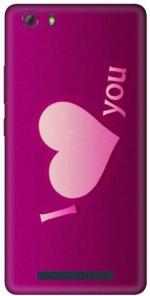 aadia Gionee Marathon M5 Lite Matte Vinyl Love Printed Mobile Skin Sticker with Scratch Resistant Lamination
