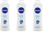 NIVEA Talcum Powder for Men & Women, Pure, For Gentle Fragrance & Reliable Protection Against Body Odour 100GM (PACK OF 3)
