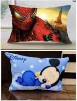 Dremik Multicolor Velvet Baby Pillow (Pack Of 2)