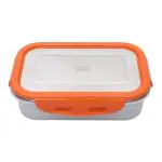 JAYPEE PLUS Stainless Steel Lunch Box Captainsteel Orange , 500 ml