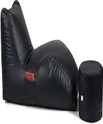 GIGLICK Jumbo Filled With Beans Bean Bag Lounger Bean Bag Chair With Bean Filling (Brown)