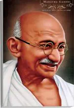 Surmul Multicolor Sunboard Medium Mahatma Gandhi Quotes Poster Laminated Removable Sticker