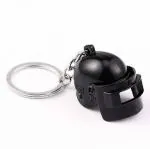 Blue Aura Khushi Black Metal Pubg Level 3 Helmet Key Chain
