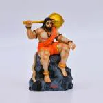 WELNO Premium Bahubali Hanuman Idol Car Dashboard, Home Decor Item Hanuman Murti Statue for Car, Office/Study Table, Gift & Pooja (1 Piece)