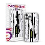 PROSKINS - Cyberpunk White 3D Textured Mobile Back Skin/Sticker Only for OnePlus 6 (Pack of 1)