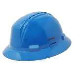 VENUS H-6000 Vent Series Safety Helmet For Construction (Blue) ISI Certified Industrial Safety Full Brim Exclusive Ratchet Type Adjustment with Chin Strap, Head Protection for Outdoor & Industrial Work