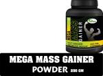 Inlazer Mega Mass Weight Gain Powder | Protein Supplement Powder /High Intense Workout Weight Gainers/Mass Gainers (200 g, No Flavour)