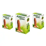 Adult Zone Washable & Reusable - Extra Long- Extra Thick 6 Inch Attractive Condom pack of 3