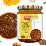 Add Me Chunda Pickle Sweet Mango Chutney with jeera 600g chundo khatta meetha Pickles Without Oil Mango jam/Preserve in Spices Indian dip and Spread Glass Pack