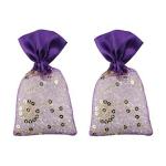 3Pure Perfume Potli Lavender Air Freshener, 50gm, Set of 2pcs , Pack of 2