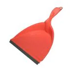 CLASSY TOUCH Virgin Plastic Dustpan with Long Handle, for Home Cleaning, Supadi Dust Pan (PEACH)