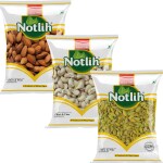 Notlih Kishmish 200gm+Kaju 200gm+Almonds 200gm pack 600gm