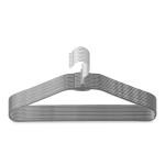 Home Heaven Strong Metal Hangers, Polished Chrome, Anti-Rust, Suit/Coat Hangers, Sturdy, Durable, Do Not Hurt Hand Black and Grey Foldable Hangers Combo Pack