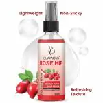 GLAMOVA Rose Hip Radiant Glow Face Serum, Light Weight Non Greasy Moisturizing Formula For All Skin Types, Natural, No Parabens & Sulphates, No Animal
