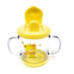 Manan Shopee Kids Polypropylene, Plastic Sipper Cup With Handles