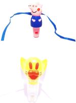 Kavim Kids Rakhi (Pepa Pig, Cat two light, whistle Kid's Rakhi)