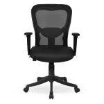 FIONA Office Chair with Adjustable Height, and 360 Degree Swivel, for Ultimate Comfort and Productivity, Suitable for Home, Office, and Gaming, Black