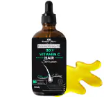 Nature Glow Herbal 30X Vitamin C Drop Hair Serum - Nutritious Recipe for Shiny Hair, Frizz Management, and Scalp Vitality - Enhance Natural Beauty-30ml