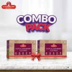 LA Americana Gourmet Oats & Craneberry Cookies Combo Pack of 2|130 gms Each