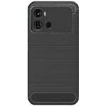 Fastship Silicone Rubber Hybrid Case Case Back Cover for ITEL P662L / Itel_ P40 - Black