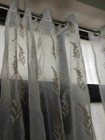 Jvin Fab Multicolor Polyester Curtain, 2.13 X 1.22 X 0.08 M