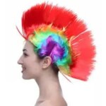 Asfly Wigs for Vibrant Celebrations |Woman & Men's Wings | | Party Wigs | Express Yourself with Colorful Wigs Multicolor Pack of 1