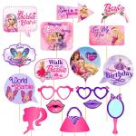 Zyozique Barby Theme Birthday Decorations Items - Princess Theme Birthday Decorations Photo Booth Props/Birthday Decorations Props For Girls - Girls