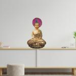 WINSOME COLLECTION Lord Buddha Statue Gift Buddha Sculpture Fengshui Gift Item Decorative Showpiece - 26 cm (Resin, Maroon)