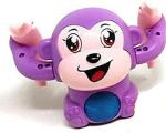 Toyvala Plastic Dancing and Spinning Rolling Doll Monkey with Musical with Light and Sound Effects 3 years