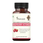 Simply Earth Natural Raspberry Ketone Weight Loss Supplement, Belly Fat Burner for Men and Women (Raspberry Fruit Ext + Green Tea + Garcinia Cambogia) - 60 capsules