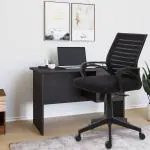 OAKLY Mid Back Mesh Revolving Office Chair Black