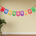 Zyozique Baby Shower Decorations Banner - Marathi Baby Shower Banner With Ribbon