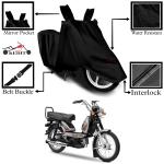 Kedit TVS Xl 100 Comfort Motorcycle Bike Scooty Cover Black Colour Water Resistant - UV Protection & Dust Proof Imported Fabric Quality,Sun Protection,Weather Bike - Scooty Two Wheeler Body CoverTVS Xl 100 Comfort