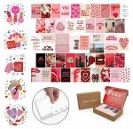 Decor & More Peel N Stick Paper Wall Collage Kit, Wall Poster kit for Free Spirited Women