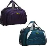 FEDRA Purple Polyester Strolley Duffel Bag - 50 L (Pack of 2)