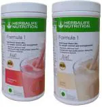 Herbalife Nutrition Formula 1 Nutritional Shake Mix - Strawberry And Vanilla Flavour Weight Loss Plant-Based Protein (1 kg, Strawberry, Vanilla)