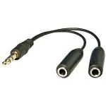 Technotech 3.5Mm Stereo Audio Jack Splitter Cable Adapter Mobiles Laptop PC