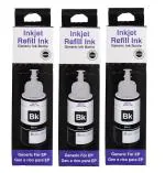 ANG Ink for Use in Epson L565 Multi-Function Printer; 70 ml; Black - Pack of 3 Each Bottle Ink (Black)
